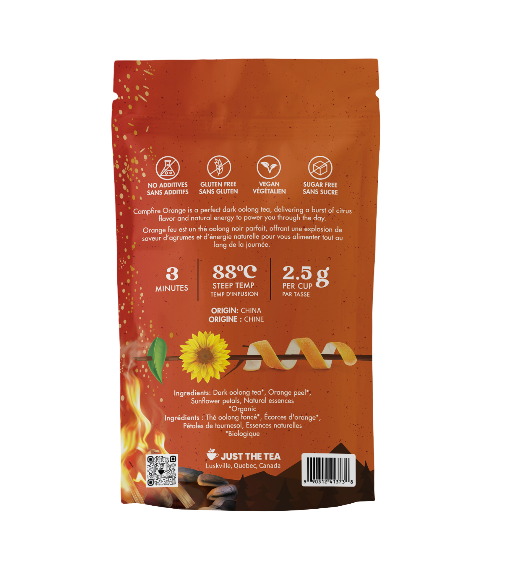 Campfire Orange | Citrus Oolong Tea Blend – Just the Tea
