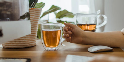 Double Wall Glass Mug - Just the Tea