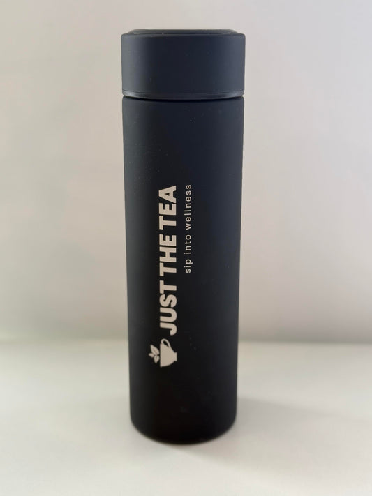 Stainless Steel Infuser Tumbler - Black - Just the Tea