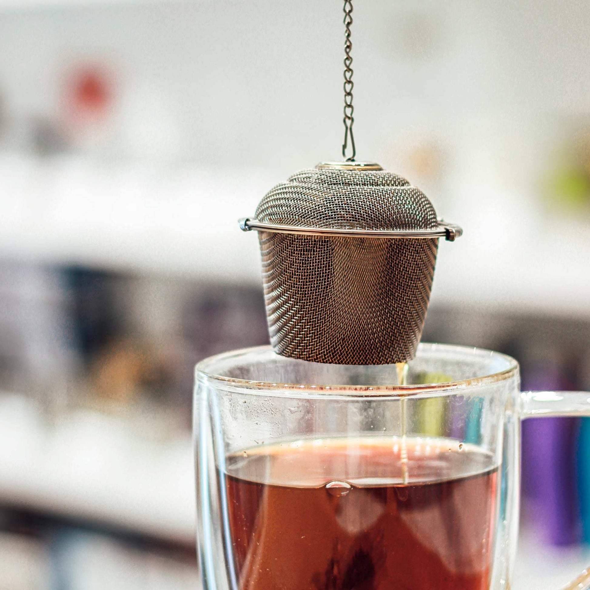 Stainless Steel Tea Ball Strainer - Just the Tea